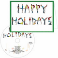 Happy Holidays People Greeting Card with Matching CD
